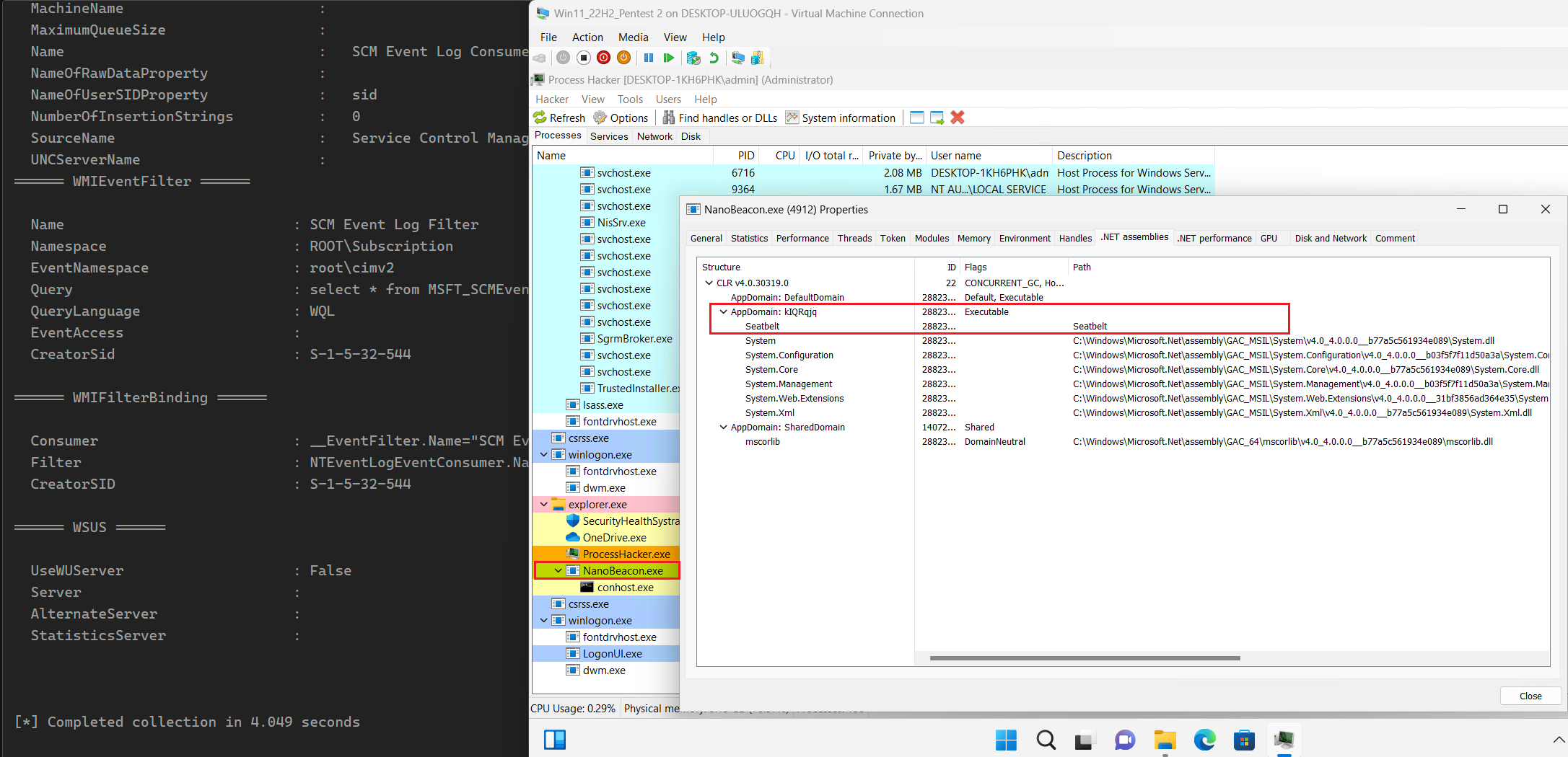 ProcessHacker shows loaded .Net assemblies