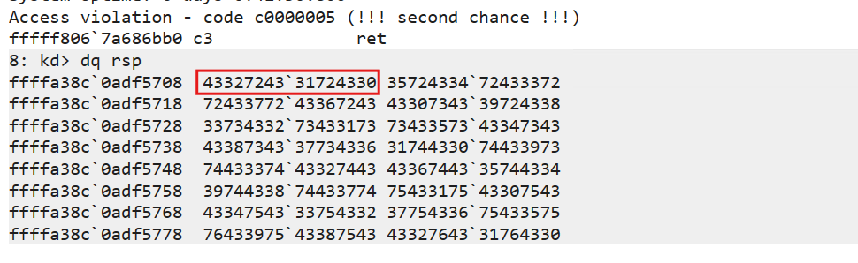Crash with pattern